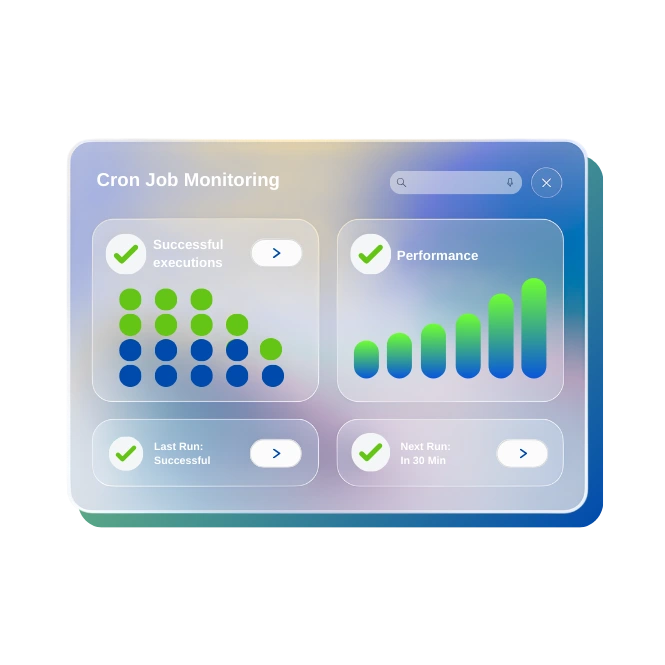Cron job monitoring system working