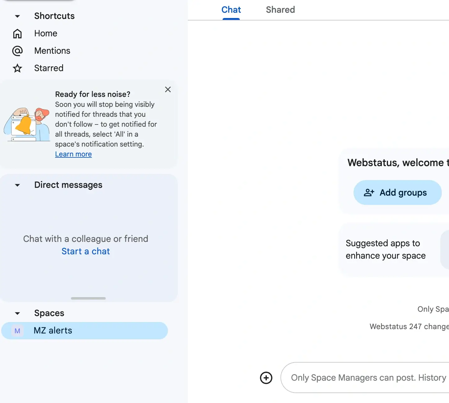 Google Chat Bot Setup Screenshot