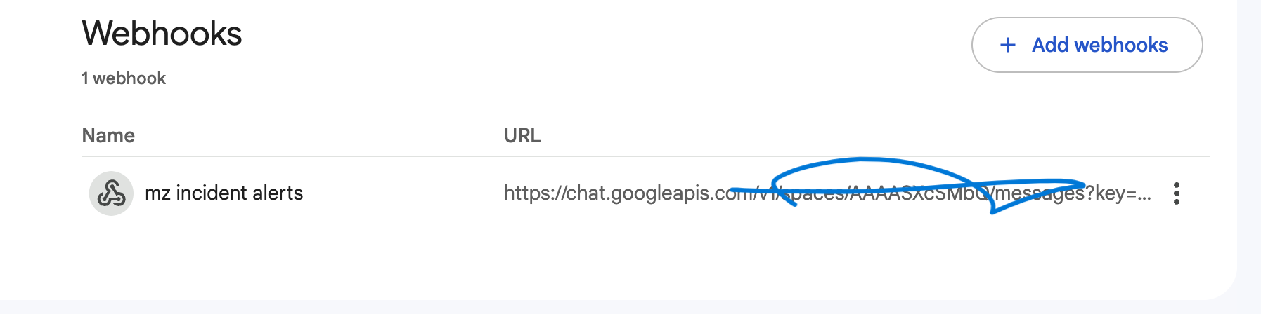 Google Chat Test Screenshot