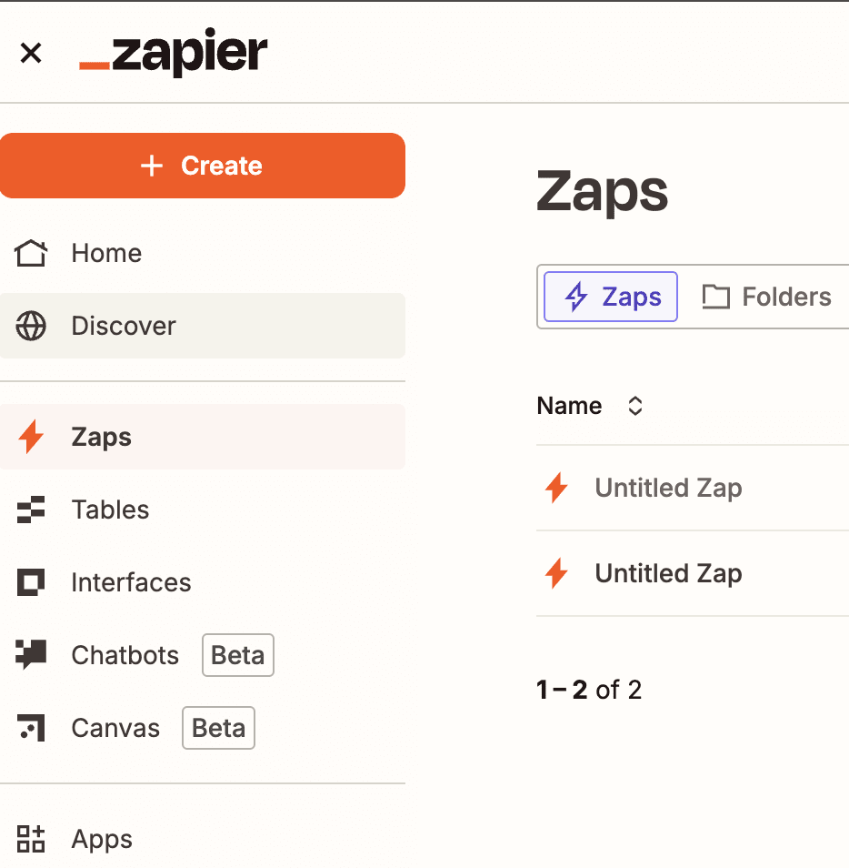 Zapier login screenshot